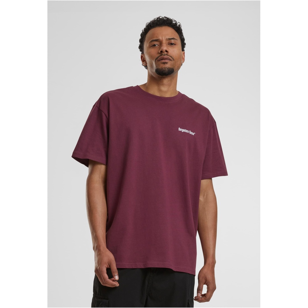 Forgotten Faces - Wings Oversized Heren Tshirt - Paars